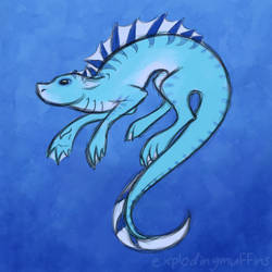 Water Dragon Doodle