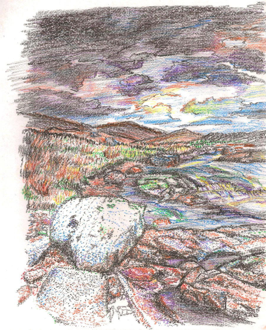 Pointillism Crayon Landscape By Alexsani On Deviantart Pointillism Crayon Landscape By Alexsani On Deviantart