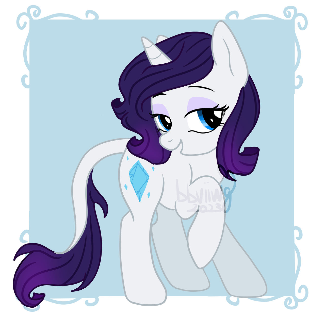 Rarity redesign by bbviiwg on DeviantArt