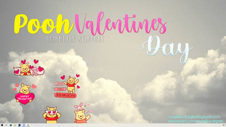 Pooh Valentines Day Skinpack para Rainmeter