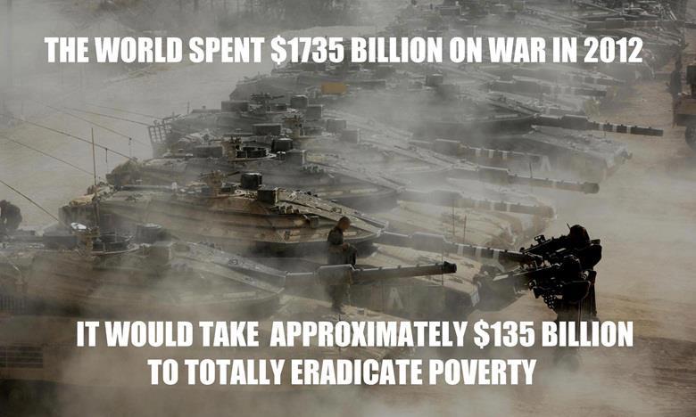 Billions in war, none to eradicate poverty