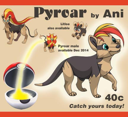 Pyroar female by Animeeka on DeviantArt