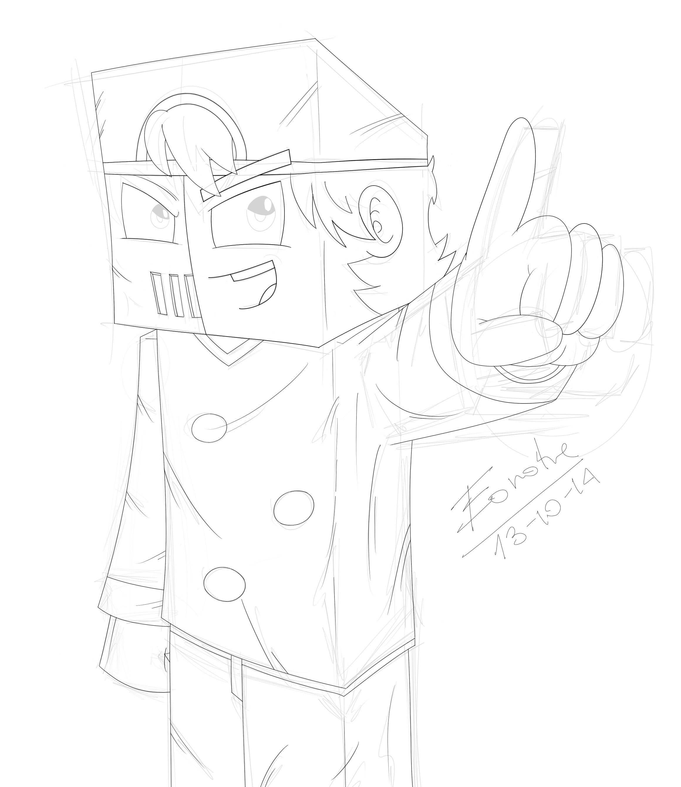 Minecraft Art | Character sketching by Eonofre12 on DeviantArt