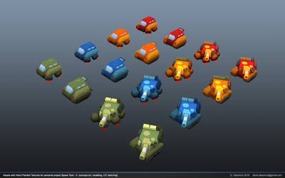 Assets for personal project Space Tank - II