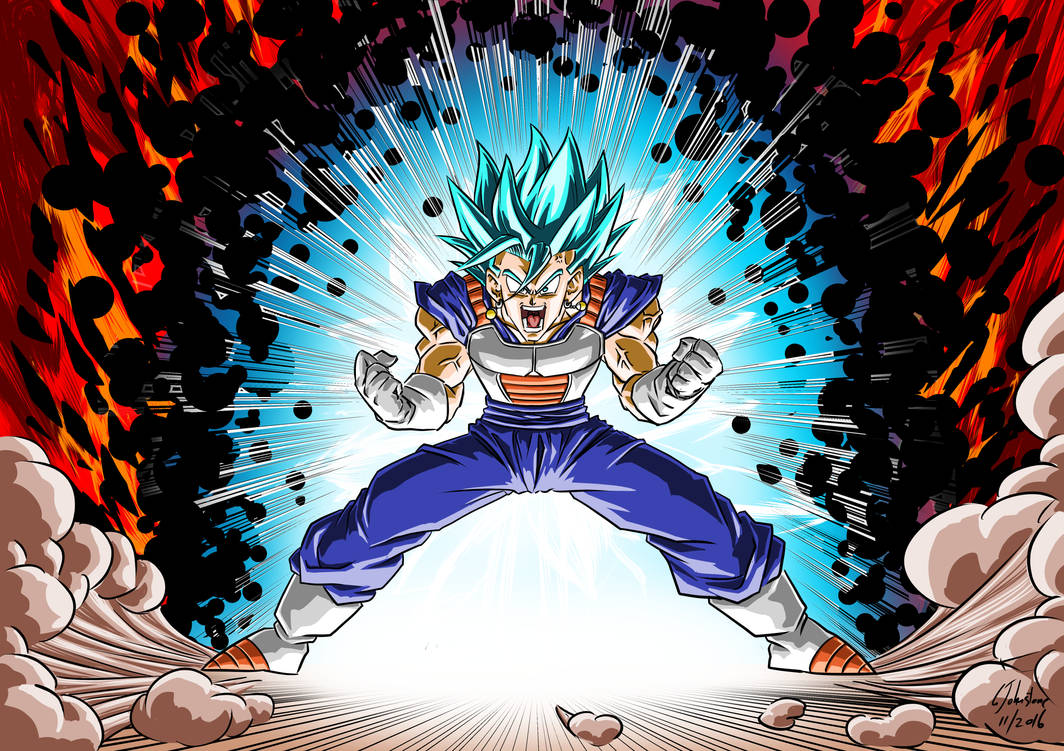 SSB Vegito - Rage Mode by JustGeoffsArt on DeviantArt
