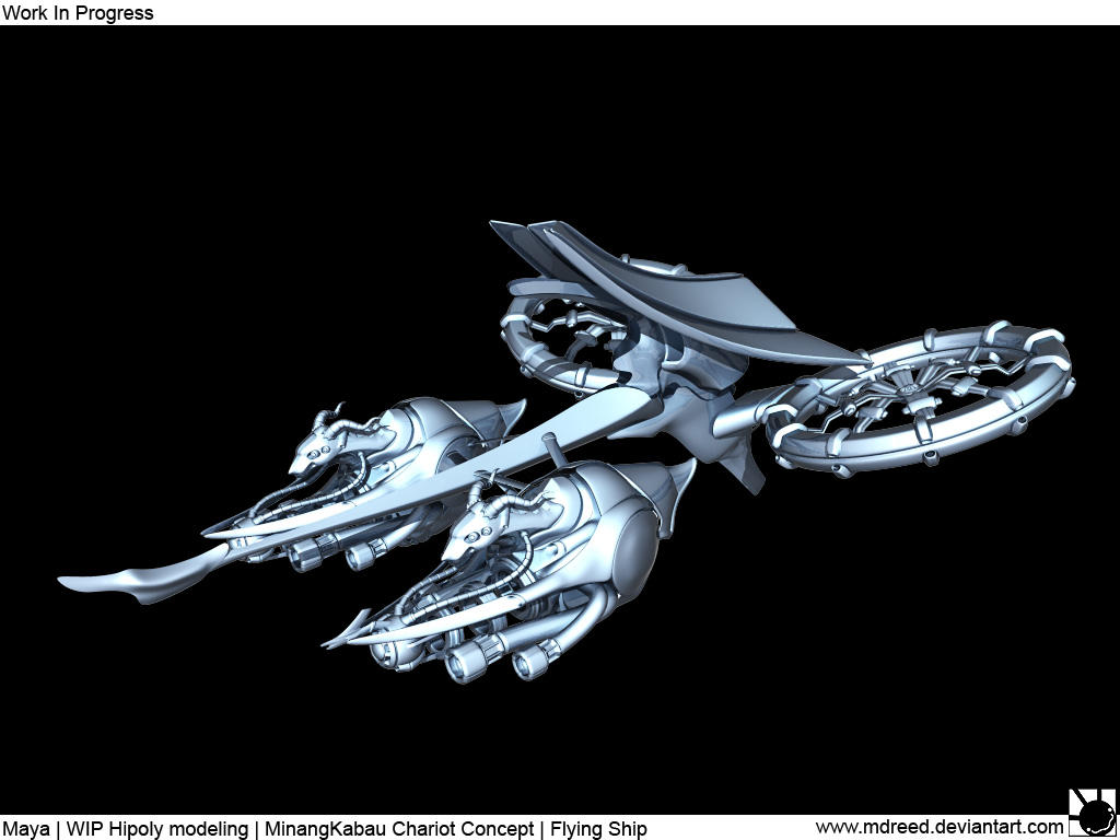 Minangkabau Airship WIP 01 by MDreed on DeviantArt