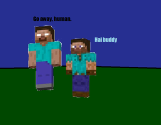 me and my pal, herobrine