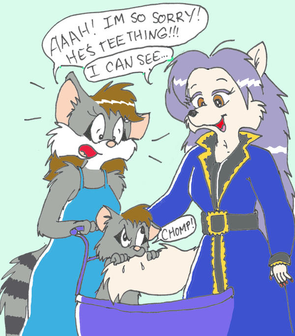 Teething by lilyraccoon on DeviantArt