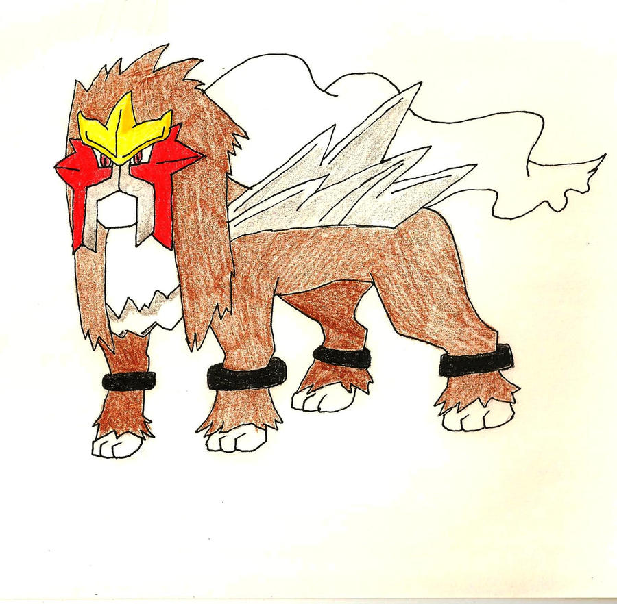 Entei Fire Entei: the legendary Pokemon of fire by skylordamelia on DeviantArt