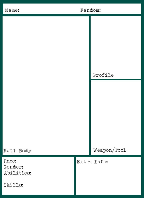 OC Challenge Template by Roguewolf14 on DeviantArt