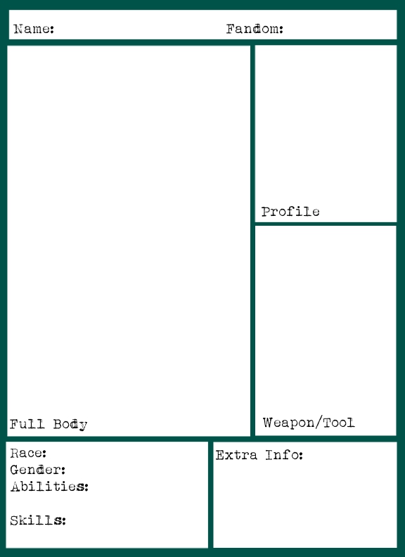 OC Challenge Template by Roguewolf14 on DeviantArt OC Challenge Template by Roguewolf14 on DeviantArt