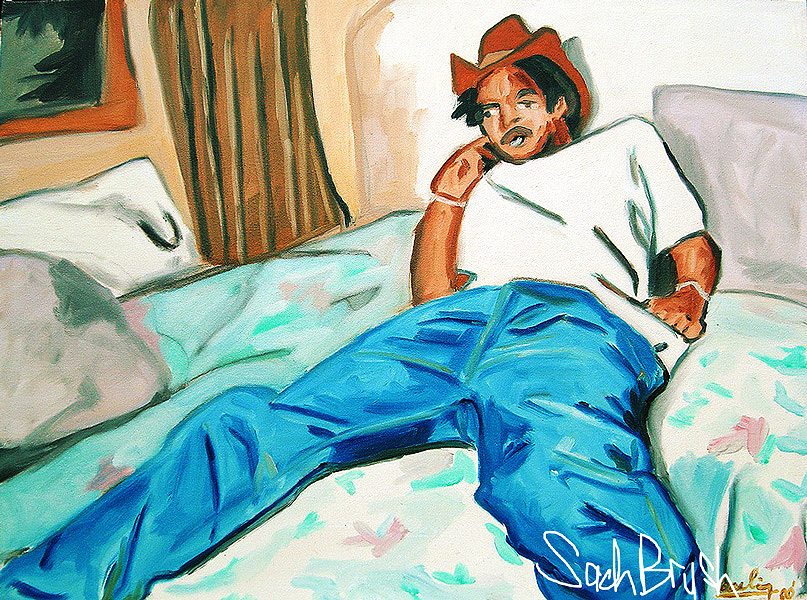 guy on bed