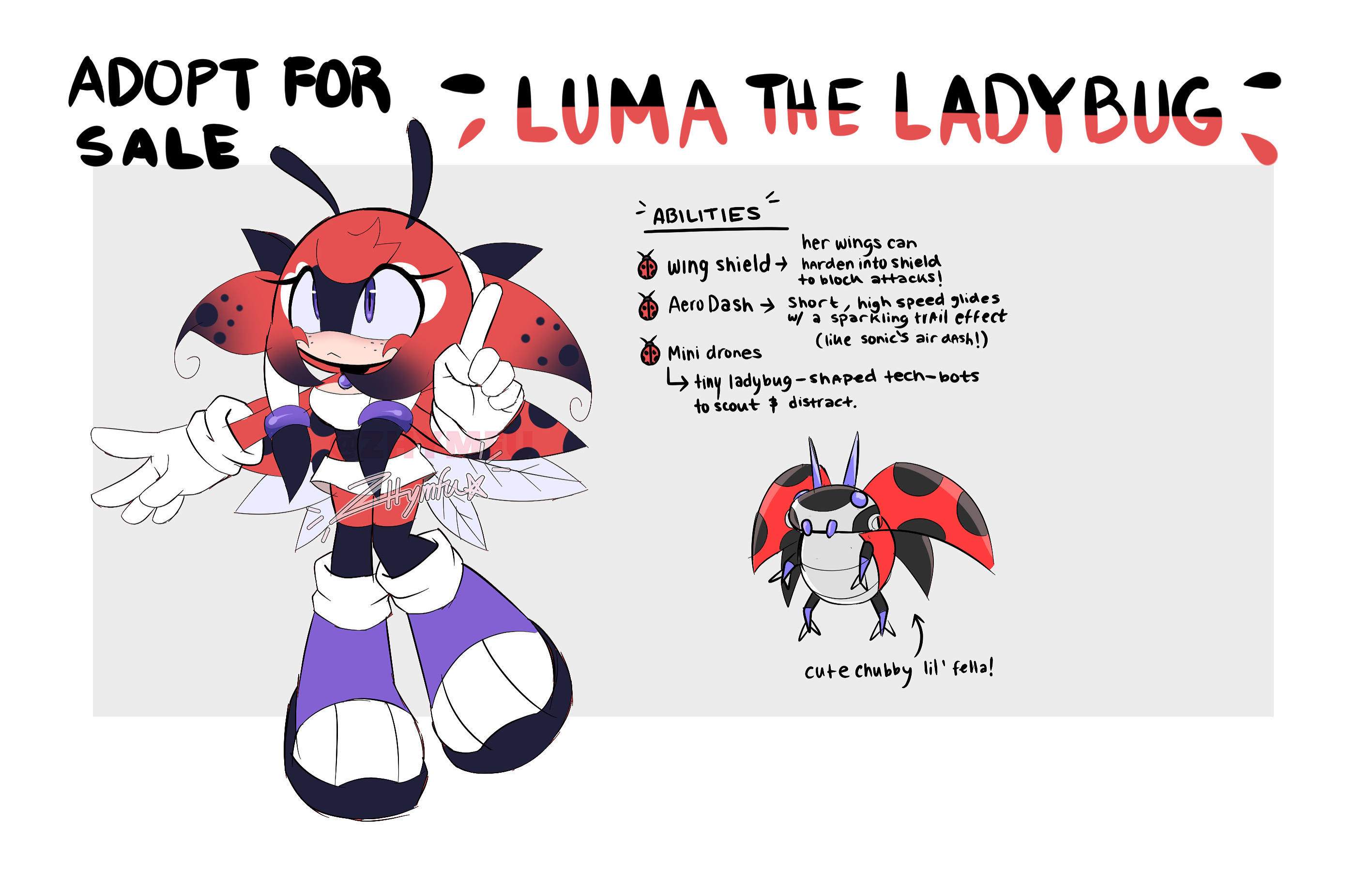 Dapper Ladybug Ladybug Adoptable by Zhymfu on DeviantArt