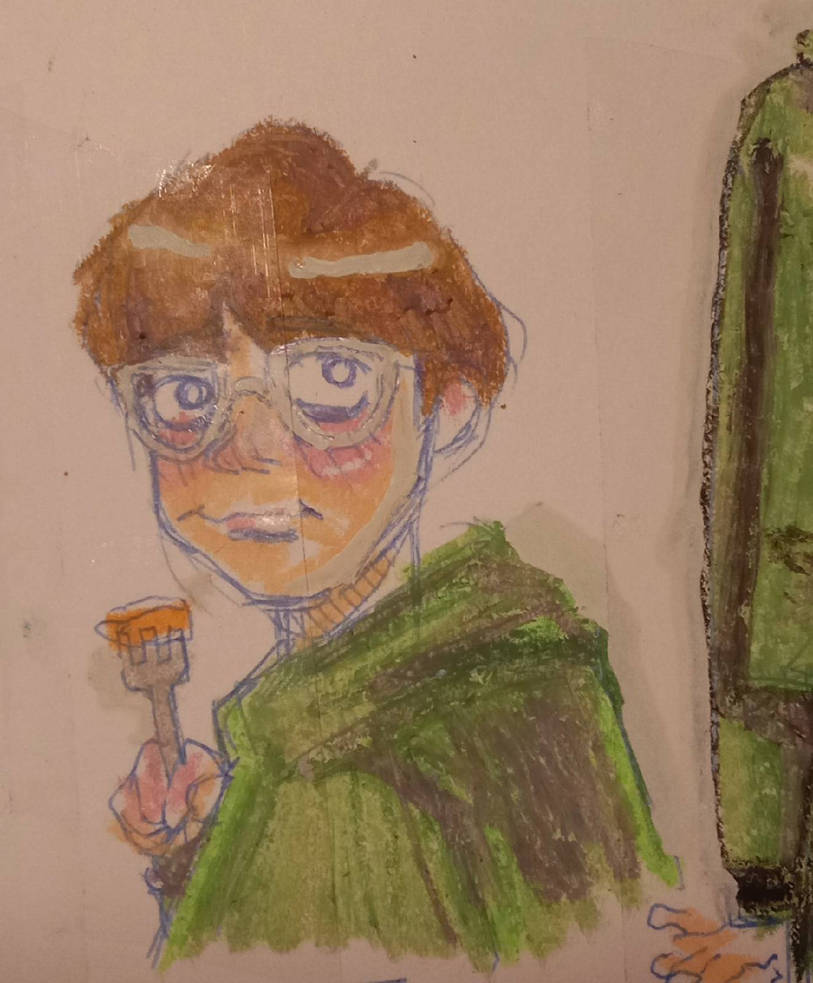 The Riddler Pumpkin riddler eating pumpkin pie by zlch on DeviantArt