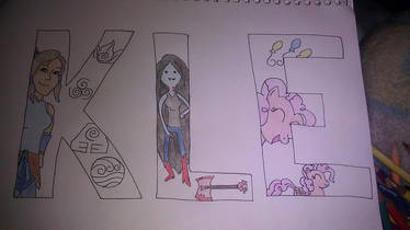 Name Art Project (Korra, Marceline, Pinkie Pie)