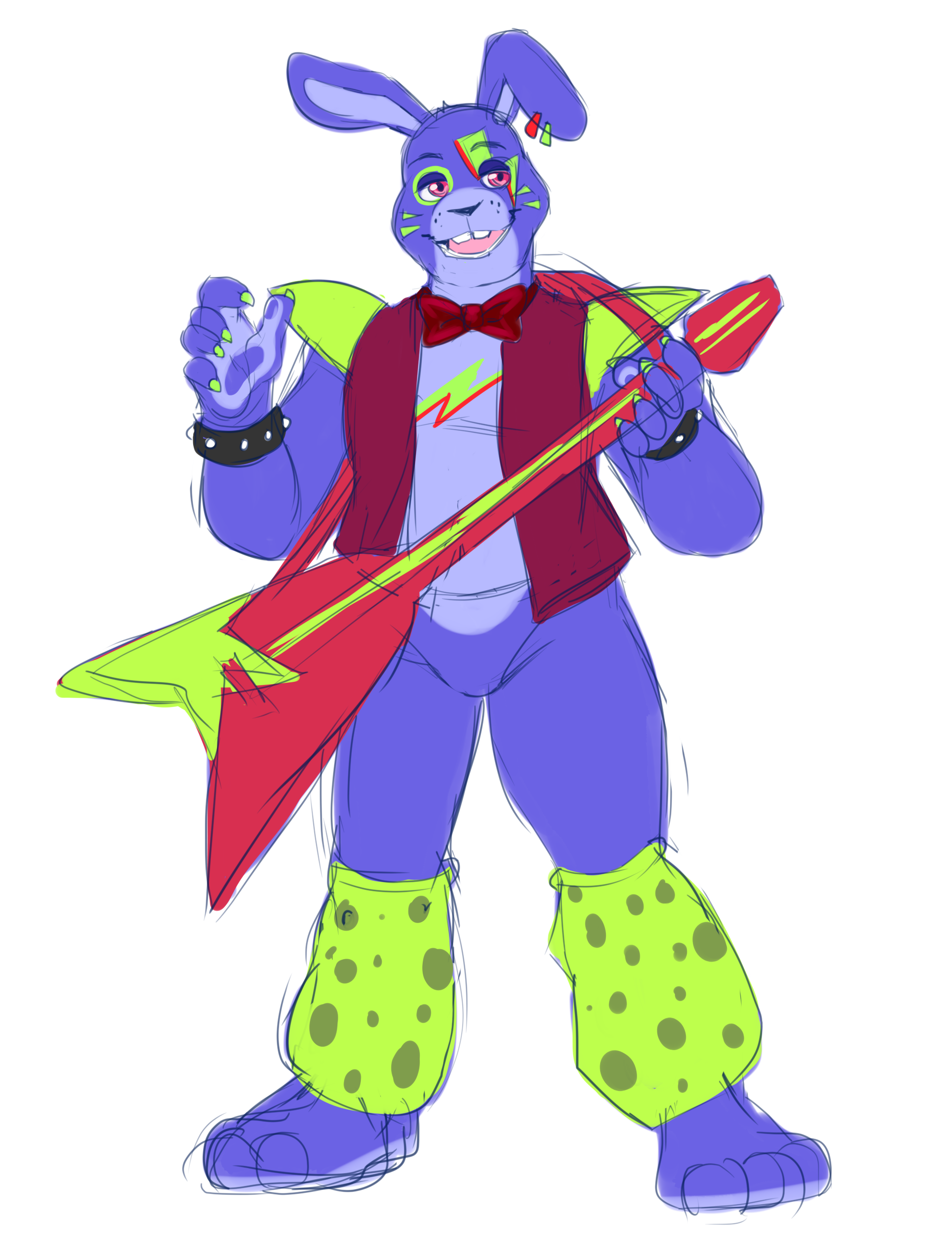 Glamrock Bonnie (FNAF AU) by Royal2014 on DeviantArt