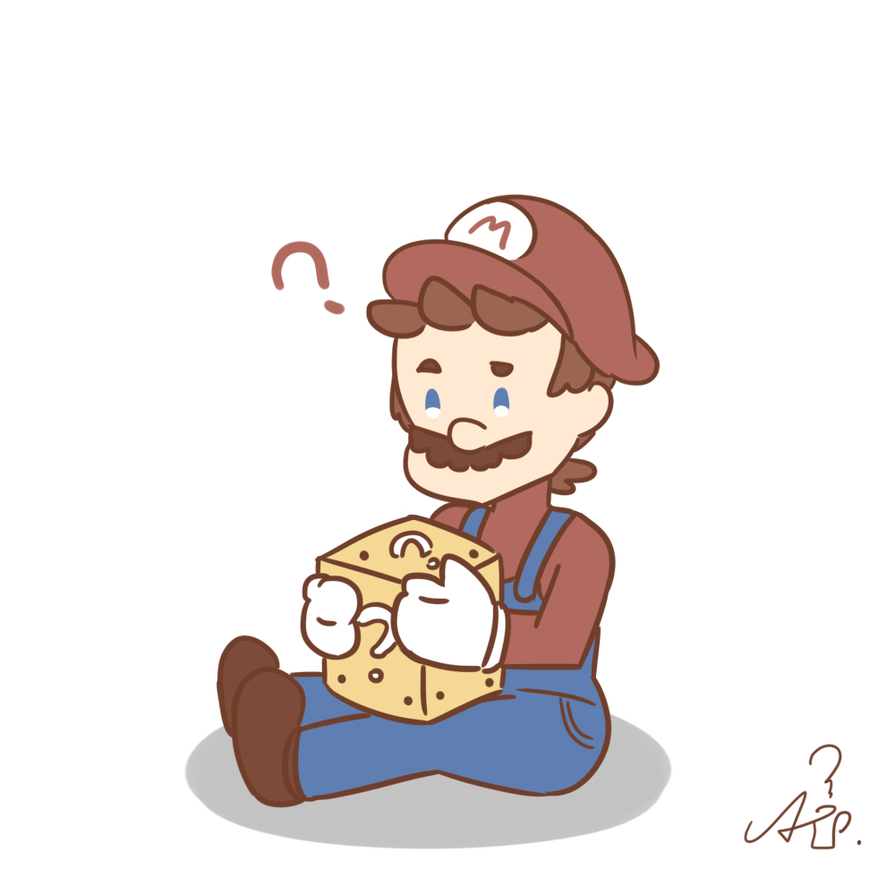Mario Blue Question Mario: Question mark block by Coffeesama2070 on DeviantArt