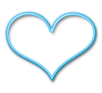 LIGHT BLUE OUTLINE HEART by MissesAmberVaughn on DeviantArt