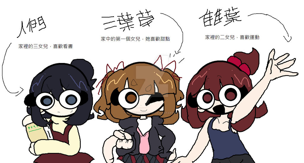 The Marui Triplets 2 by MaiMitsudomoe123 on DeviantArt