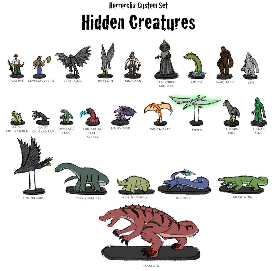 Horrorclix - Cryptids by OperaGhost21 on DeviantArt