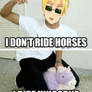 Iggy rides Unicorns