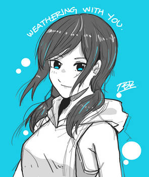 Hina - Weathering with you (sketch)