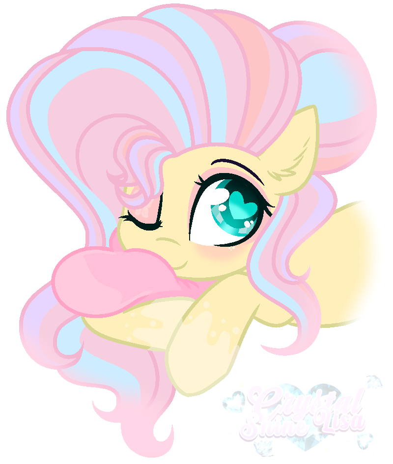 MLP (FIM) Fluttershy With a Heart! by CrystalShineLisa on DeviantArt