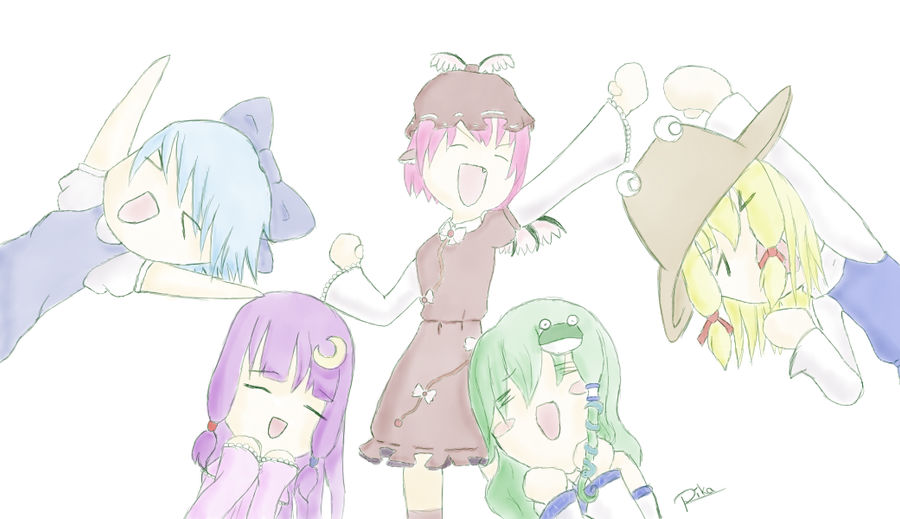 Touhou chibi group