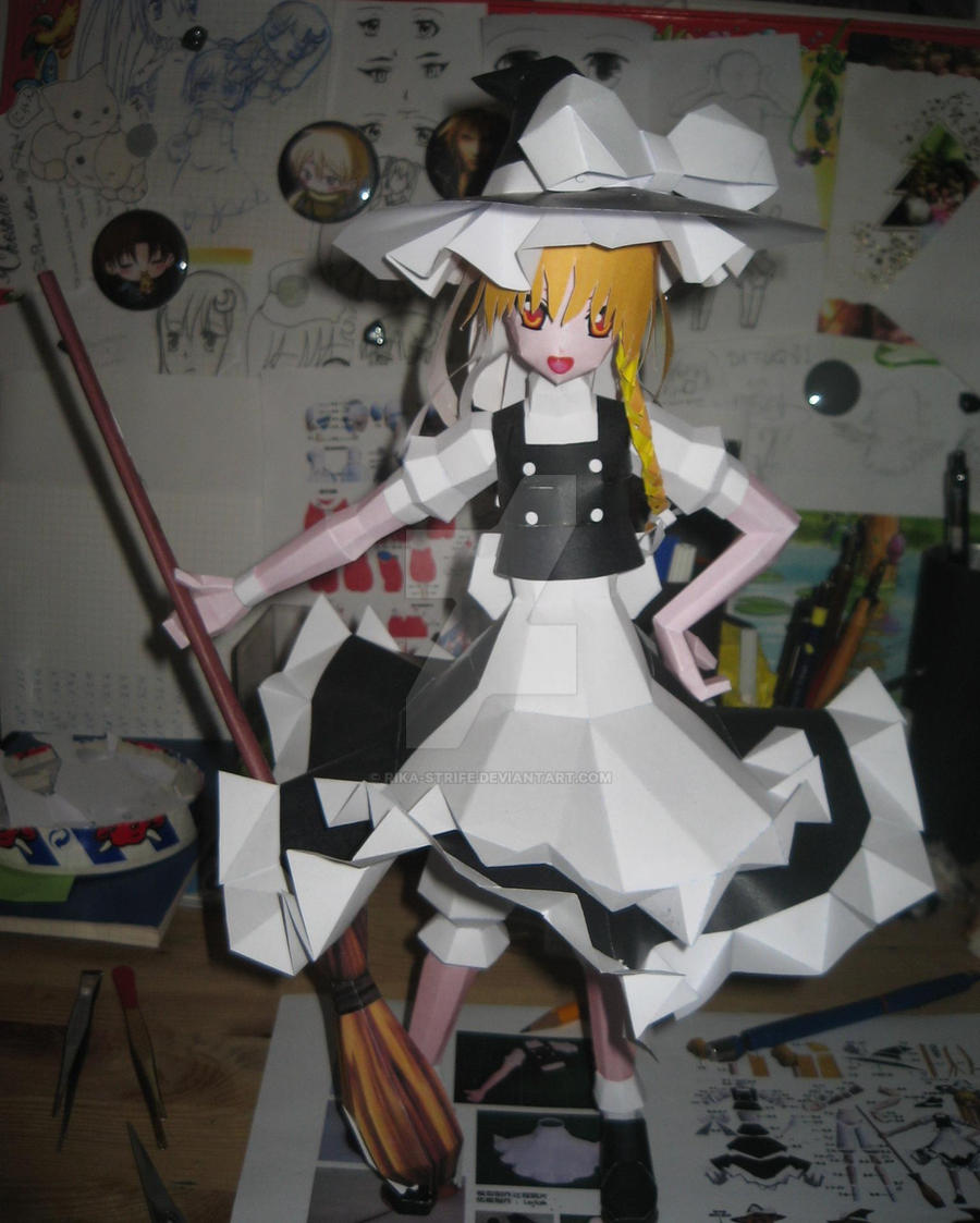Papercraft Maris Roa Papercraft Marisa by Rika-strife on DeviantArt