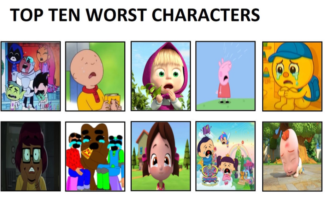 Deviantart Bad Characters My Top 10 Worst Characters by JohnnytheCartoonFan on DeviantArt