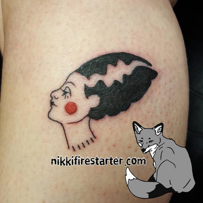Bride of Frankenstein Tattoo by NikkiFirestarter on DeviantArt