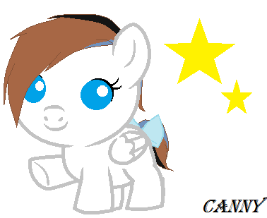 Baby princess pony of stars