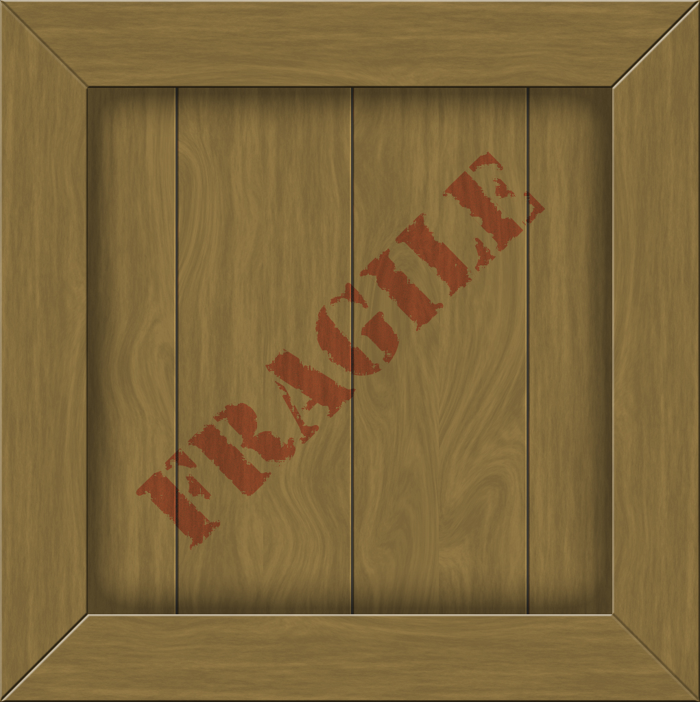 Wood Crate Label