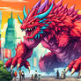 Giant Anime Creature Kaiju Monster