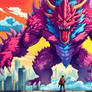 Giant Anime Creature Kaiju Monster