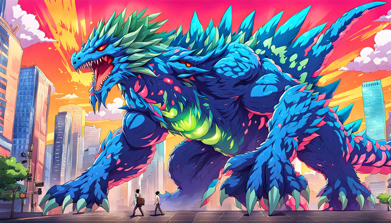 Giant Anime Creature Kaiju Monster
