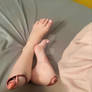 Amputed woman legs