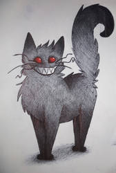 Made at school #139: Fluffy demon kitty