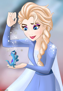 Elsa and Bruni - Frozen 2