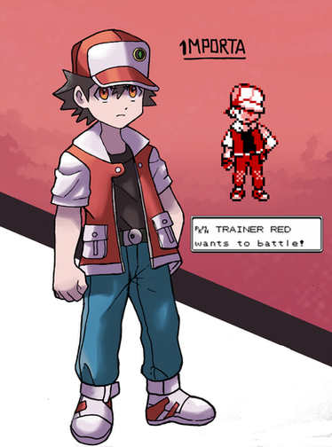 Pokemon / Red / render 8-png by BigBang27 on DeviantArt