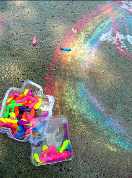 rainbow balloons