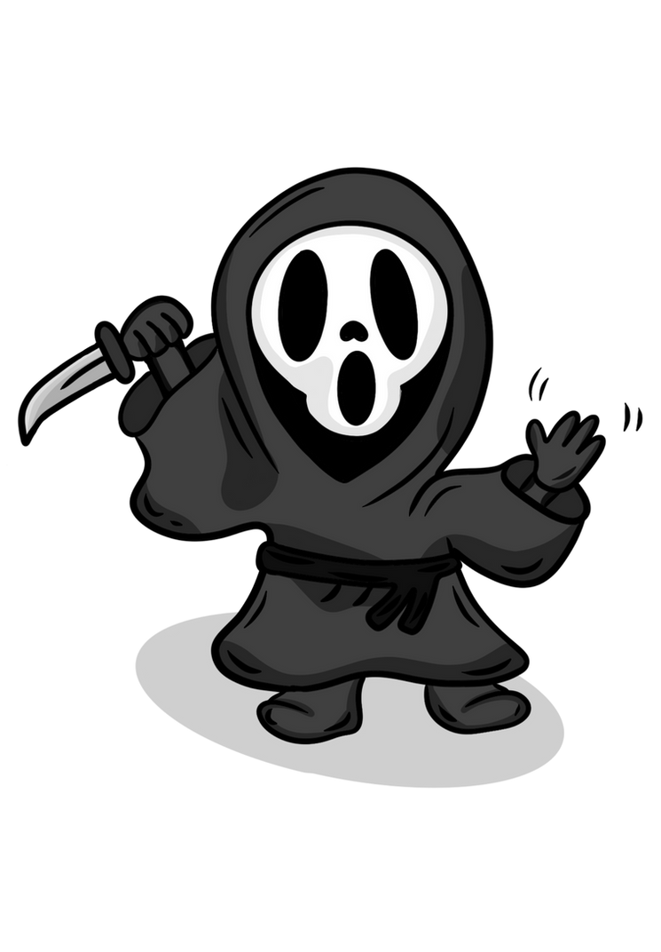 Cute ghost face by lunaaabean on DeviantArt