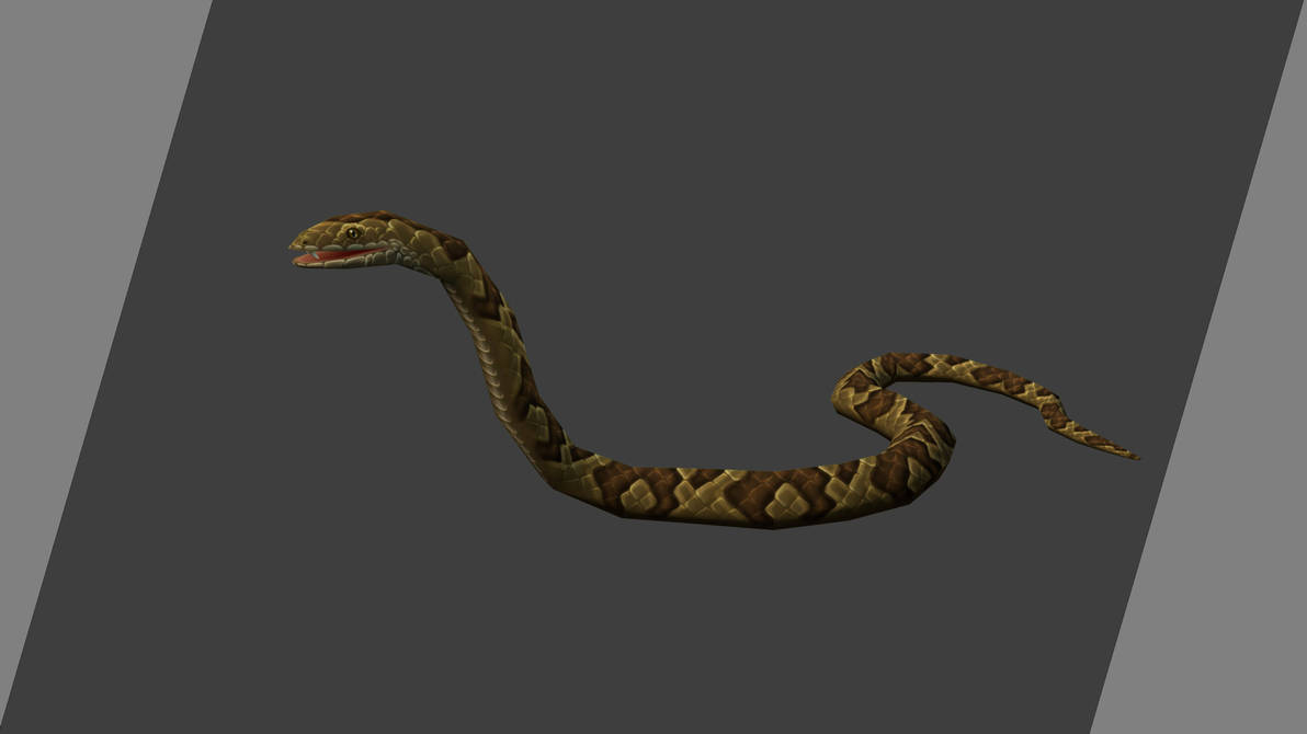 Low-poly Handpainted Snake by 3d-rina on DeviantArt