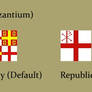 Victoria II Byzantine Flags