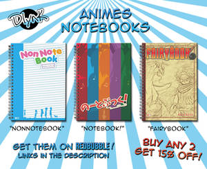 Redbubble - Animes Notebooks