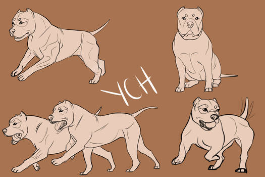 PRICES LOWERED Bully Breed Sketch YCHs | CLOSED