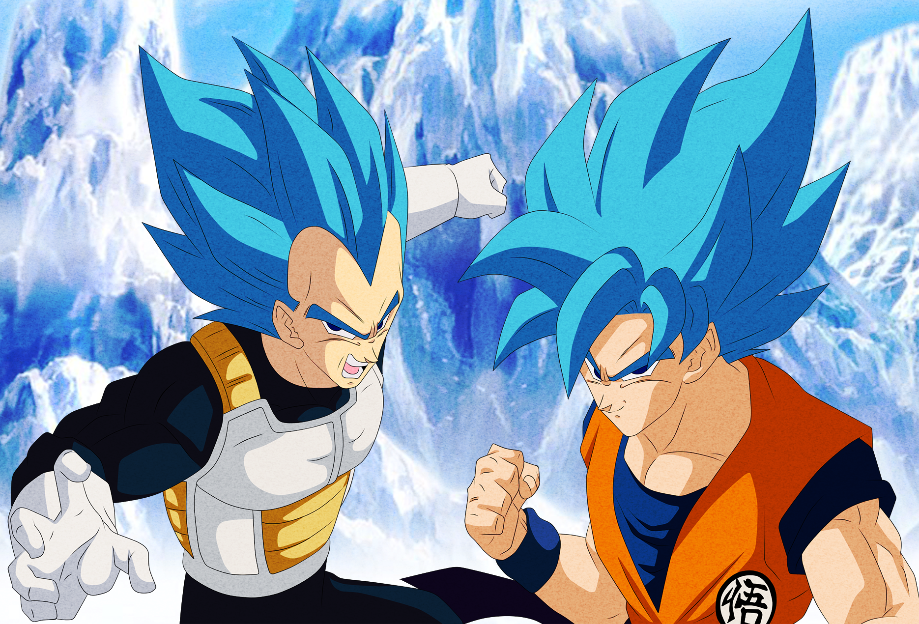 Goku y Vegeta vs Broly by UniversalLG on DeviantArt