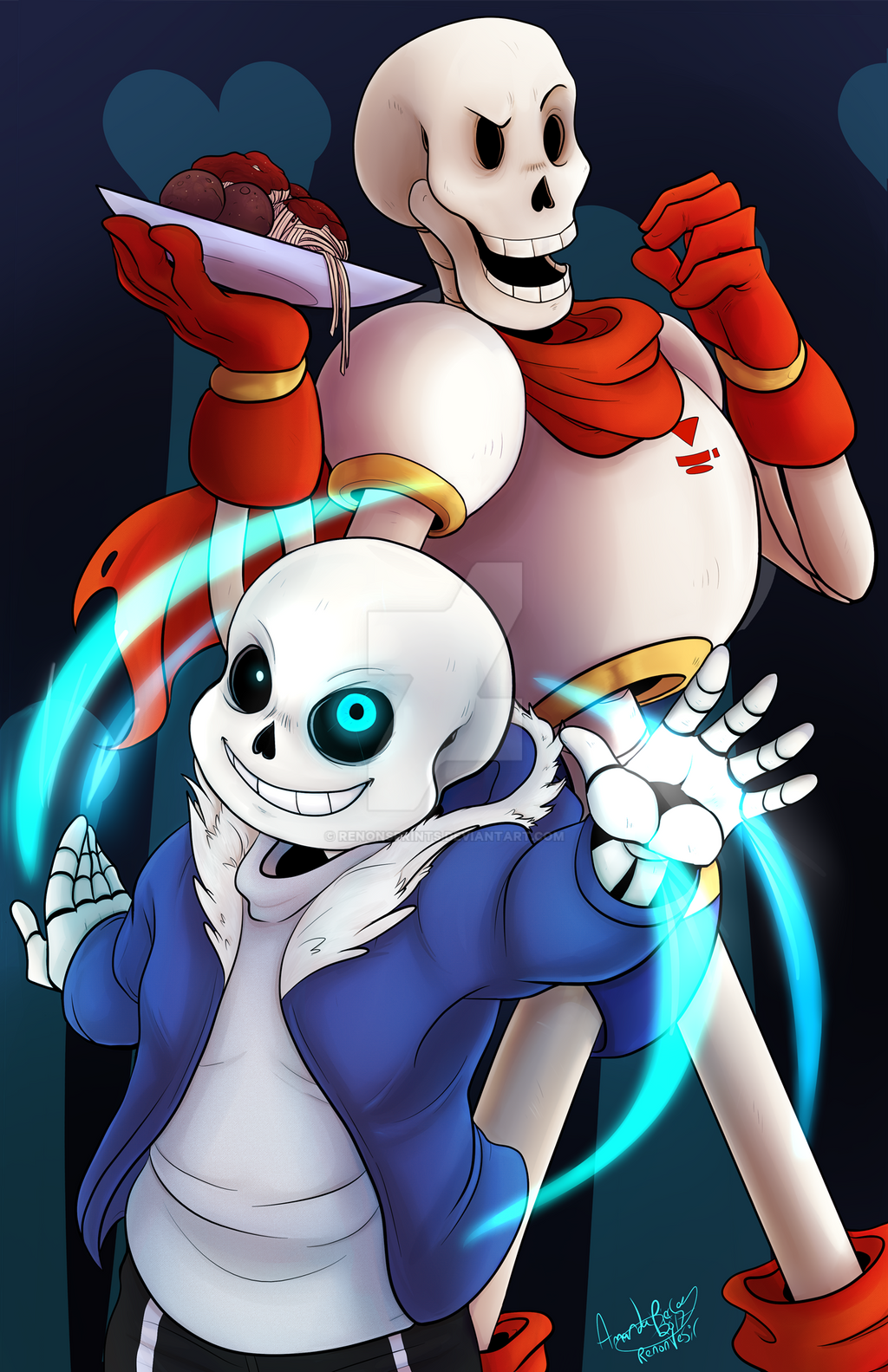 Sans and Papyrus- Finished- with video!