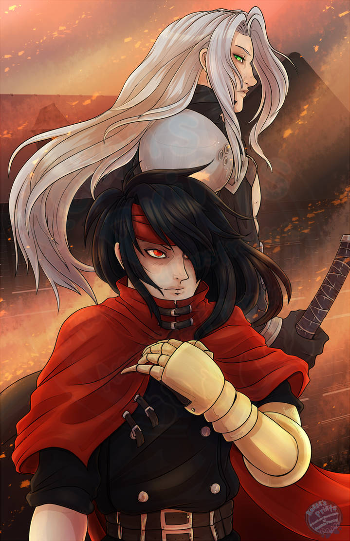 Sephiroth and Vincent by RenonsPrints on DeviantArt
