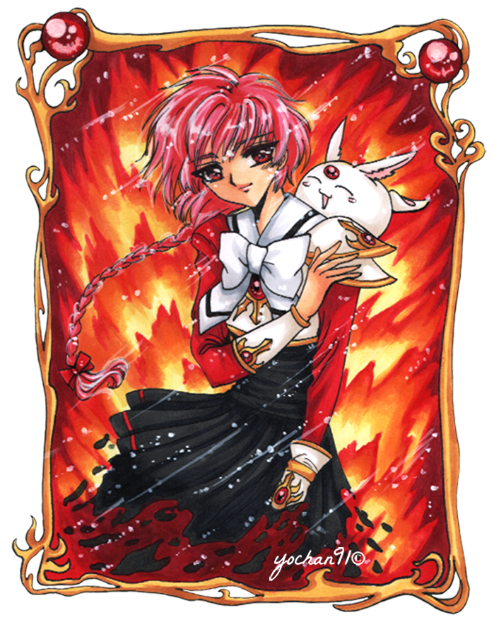 Magic knight Rayearth - Hikaru and Mokona